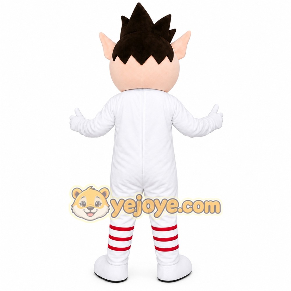 White Boy Mascot Costume White Boy Mascot Costume