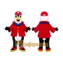 Red Bird Jacket Mascot Costume