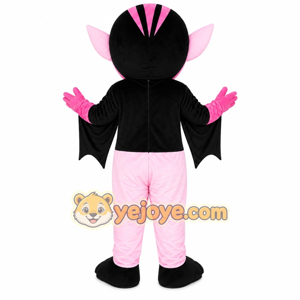 Pink Bat Mascot Costume