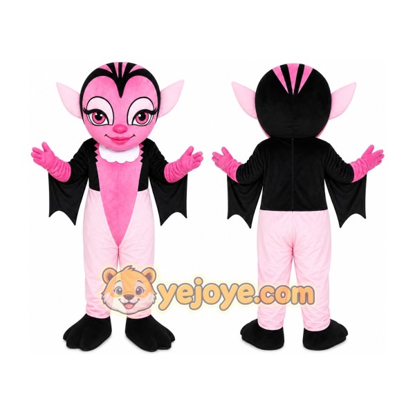 Pink Bat Mascot Costume