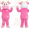 Pink Cow Mascot Costume