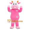 Pink Cow Mascot Costume