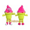 Pink Ice Cream Mascot Costume Pink Ice Cream Mascot Costume