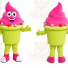 Pink Ice Cream Mascot Costume