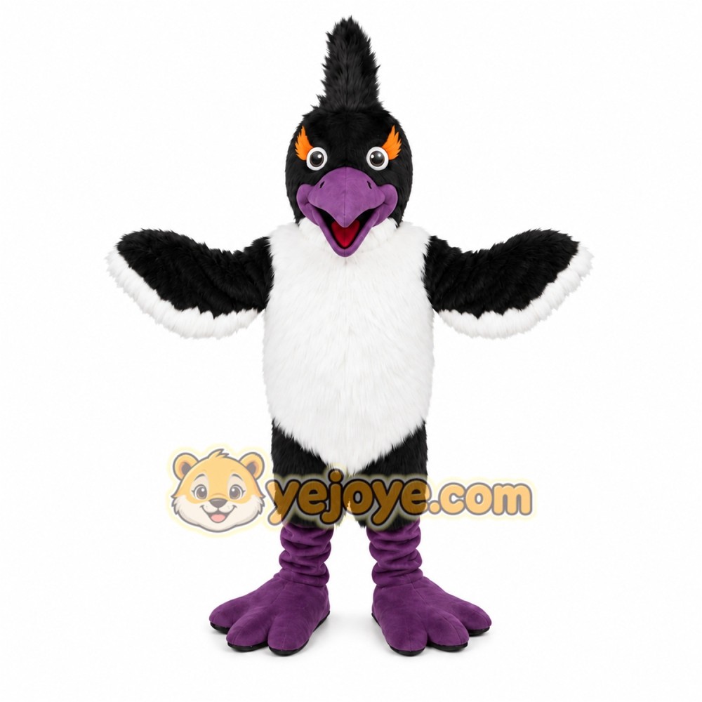 Black Bird Mascot Costume Black Bird Mascot Costume