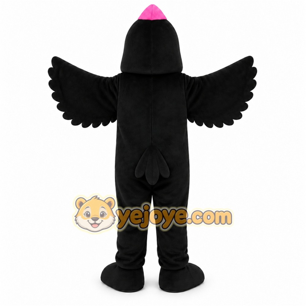 Black Bird Mascot Costume Black Bird Mascot Costume