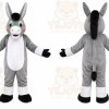 Gray Donkey Mascot Costume