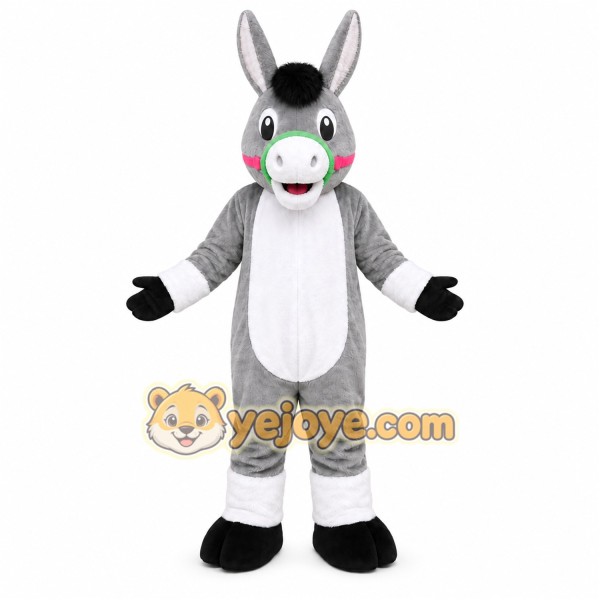 Gray Donkey Mascot Costume