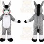 Gray Donkey Mascot Costume