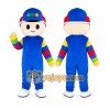 Rainbow Clown Mascot Costume Rainbow Clown Mascot Costume