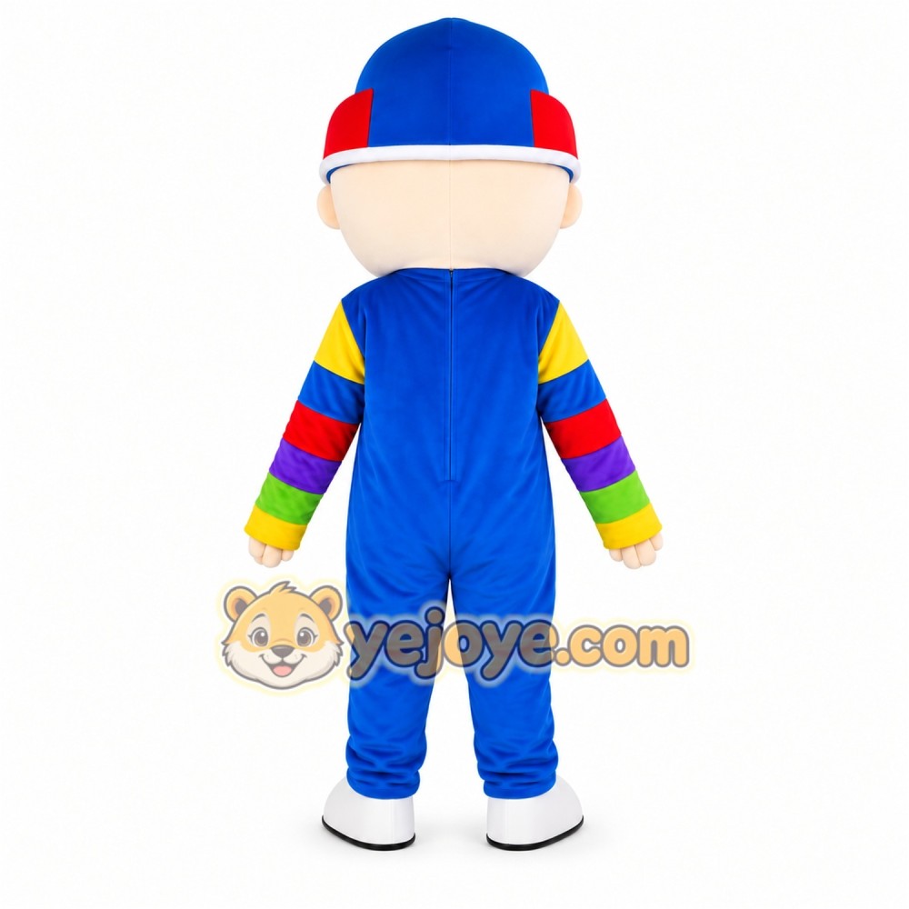 Rainbow Clown Mascot Costume Rainbow Clown Mascot Costume