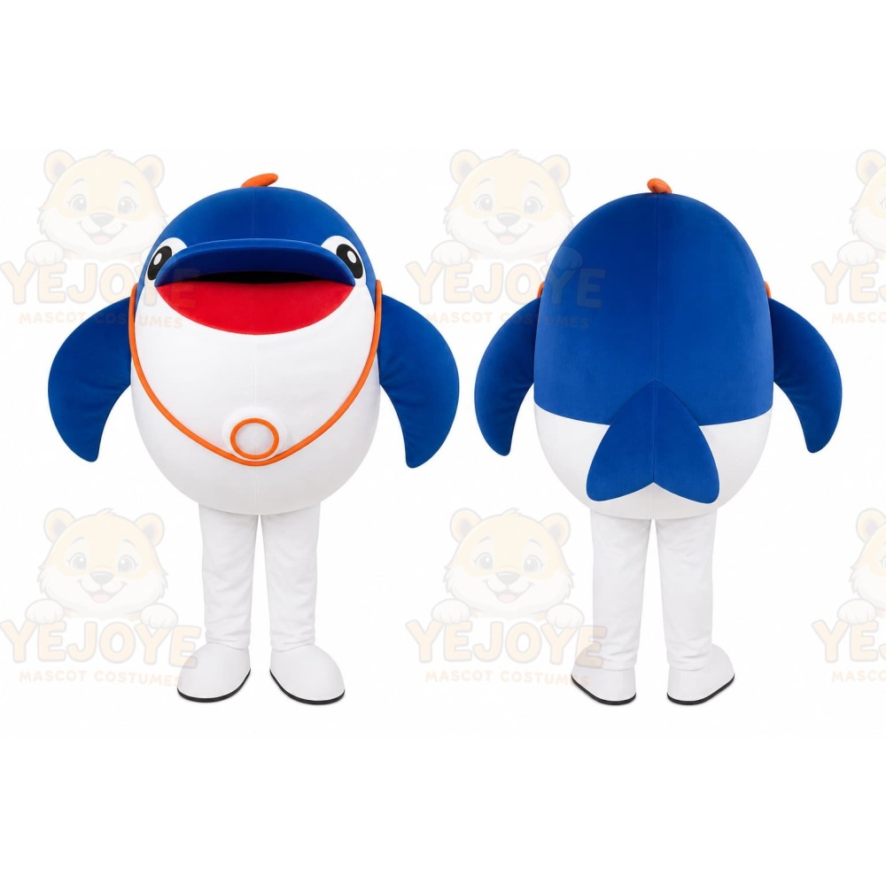 Blue Whale Mascot Costume