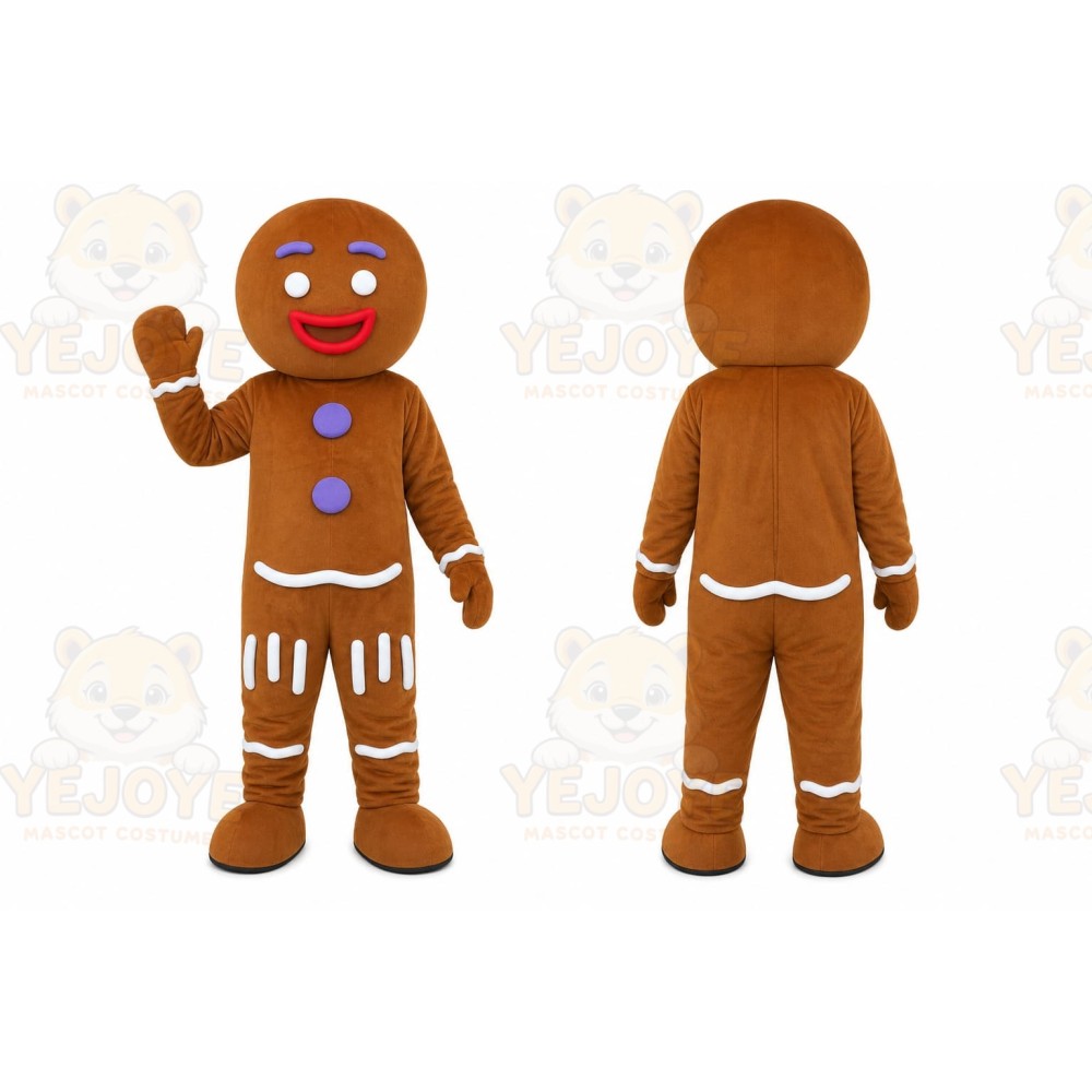 Gingerbread Man Mascot Costume