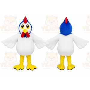 White Rooster Mascot Costume
