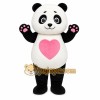Panda Heart Mascot Costume Panda Heart Mascot Costume