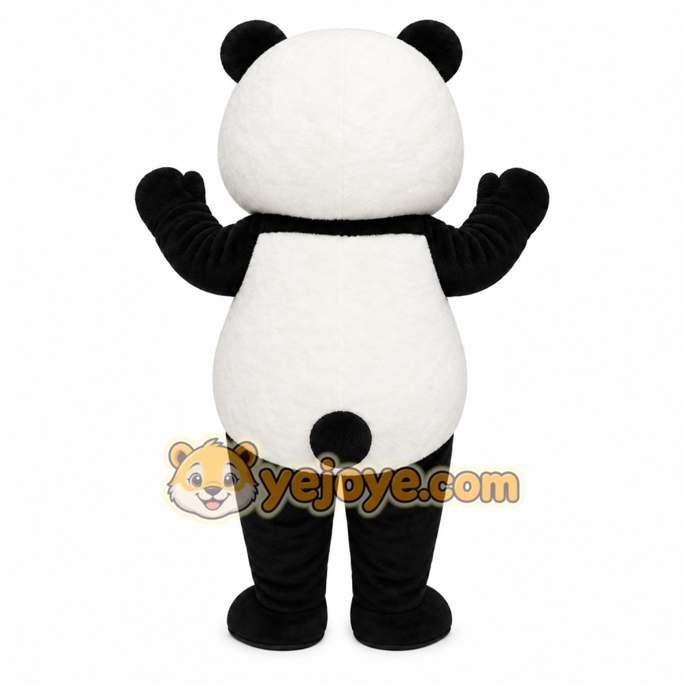 Panda Heart Mascot Costume Panda Heart Mascot Costume