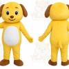 Yellow Puppy Mascot Costume