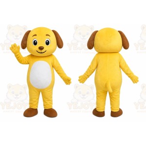 Yellow Puppy Mascot Costume