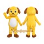 Yellow Puppy Mascot Costume