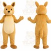 Tan Kangaroo Mascot Costume