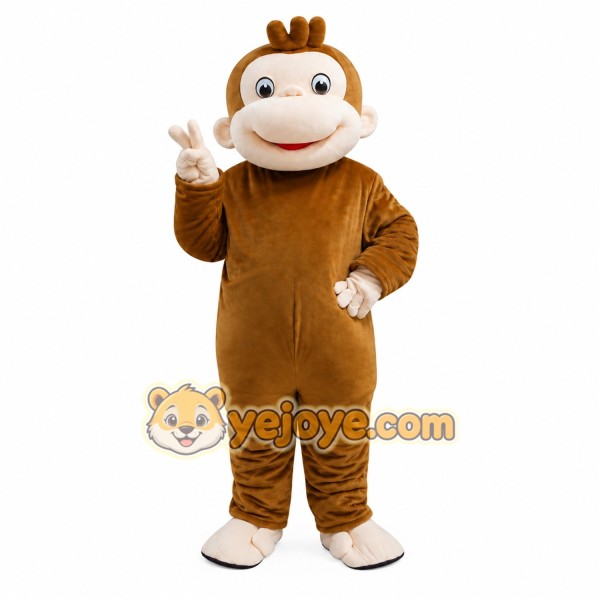 Brown Monkey Mascot Costume Brown Monkey Mascot Costume