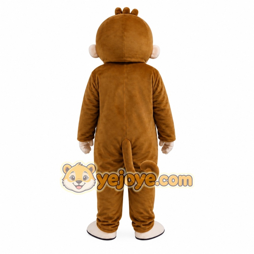 Brown Monkey Mascot Costume Brown Monkey Mascot Costume
