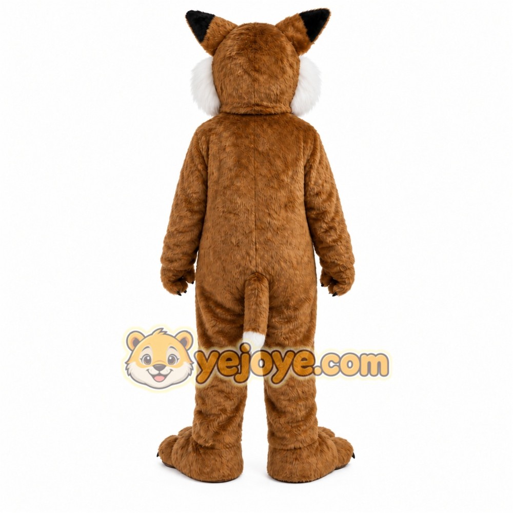Brown Leopard Mascot Costume Brown Leopard Mascot Costume