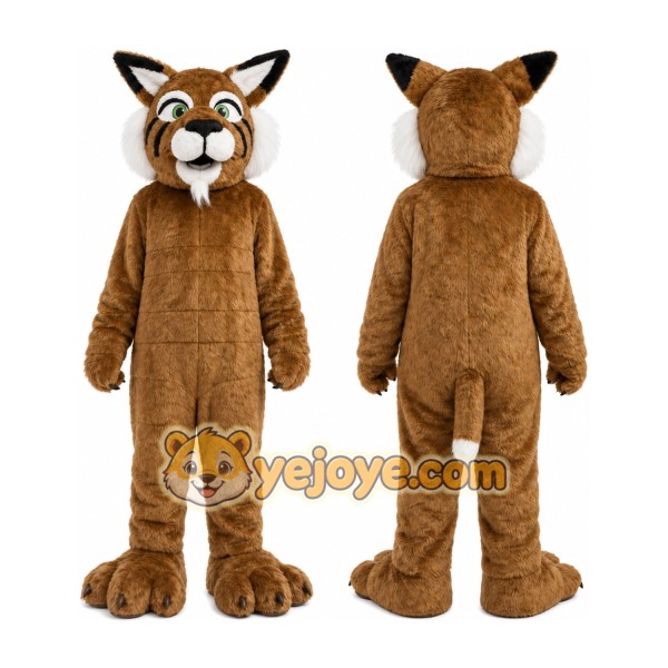 Brown Leopard Mascot Costume