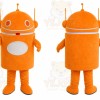 Orange Robot Mascot Costume