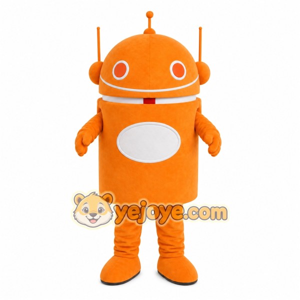 Orange Robot Mascot Costume