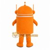 Orange Robot Mascot Costume Orange Robot Mascot Costume