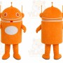 Orange Robot Mascot Costume