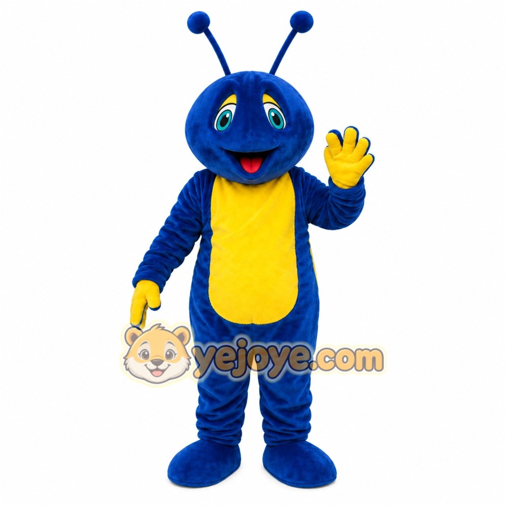Blue Snail Mascot Costume Blue Snail Mascot Costume