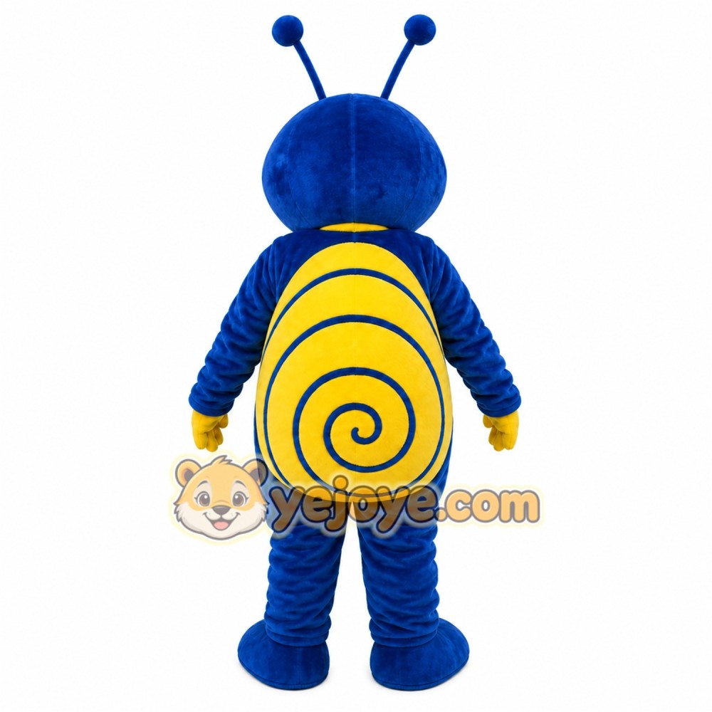Blue Snail Mascot Costume Blue Snail Mascot Costume