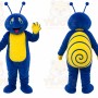 Blue Snail Mascot Costume