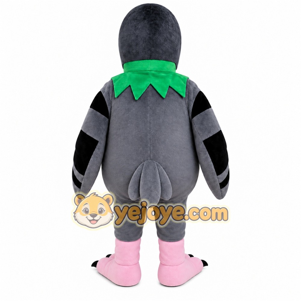 Gray Bird Mascot Costume Gray Bird Mascot Costume