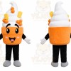 Orange Ice Cream Mascot Costume
