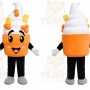 Orange Ice Cream Mascot Costume