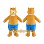Bear Blue Shorts Mascot Costume