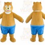 Bear Blue Shorts Mascot Costume