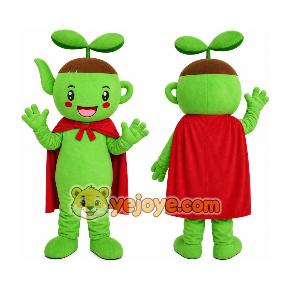Green Elf Girl Mascot Costume