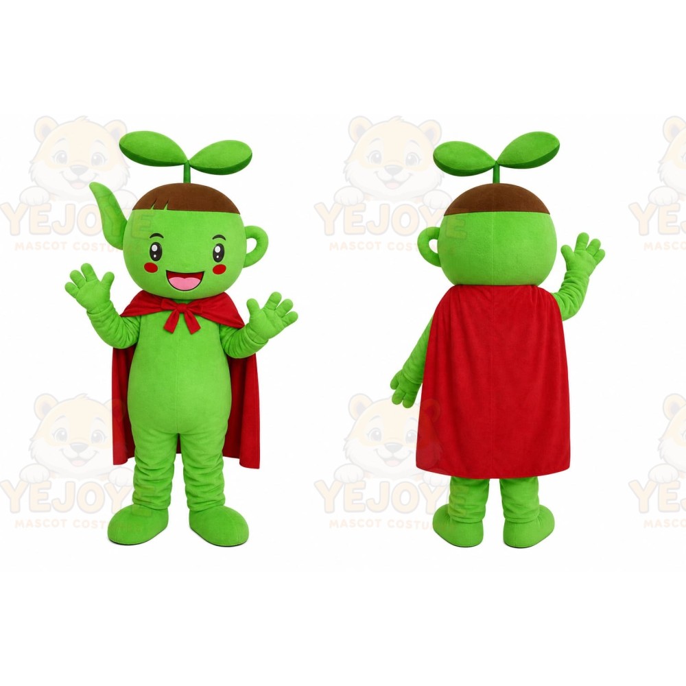 Green Elf Girl Mascot Costume
