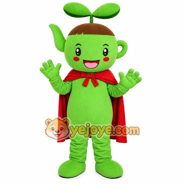 Green Elf Girl Mascot Costume Green Elf Girl Mascot Costume