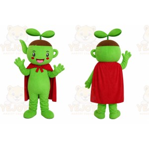 Green Elf Girl Mascot Costume
