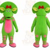 Green Pink Dragon Mascot Costume