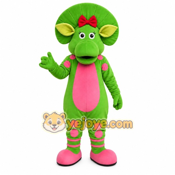 Green Pink Dragon Mascot Costume Green Pink Dragon Mascot Costume
