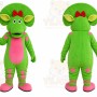 Green Pink Dragon Mascot Costume