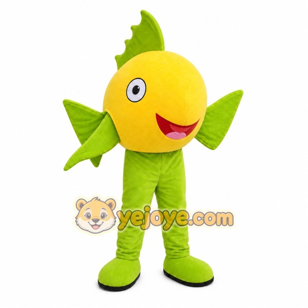 Yellow Fish Mascot Costume