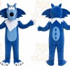 Blue Dragon Mascot Costume