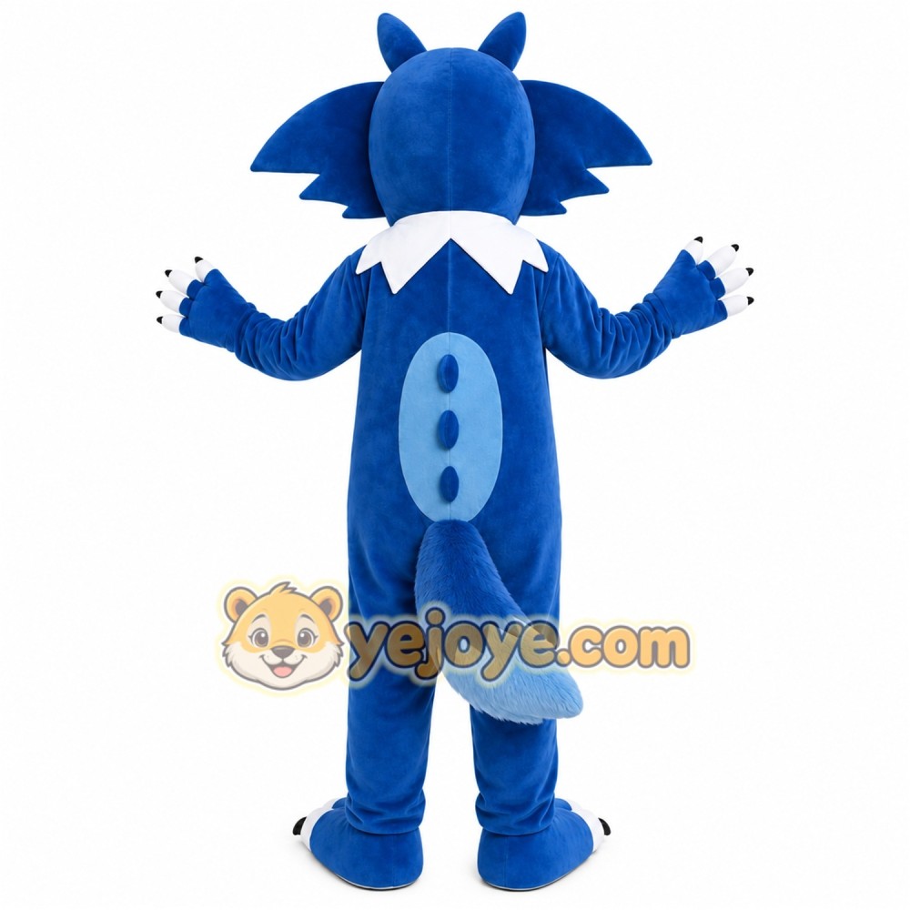 Blue Dragon Mascot Costume Blue Dragon Mascot Costume